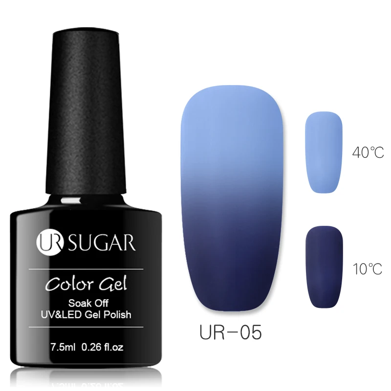 Ur SUGAR, 3 цвета, термогель-лак, 3 в 1, меняющий цвет температуры, долговечный, замачиваемый, УФ светодиодный Гель-лак для ногтей, лак - Цвет: 55