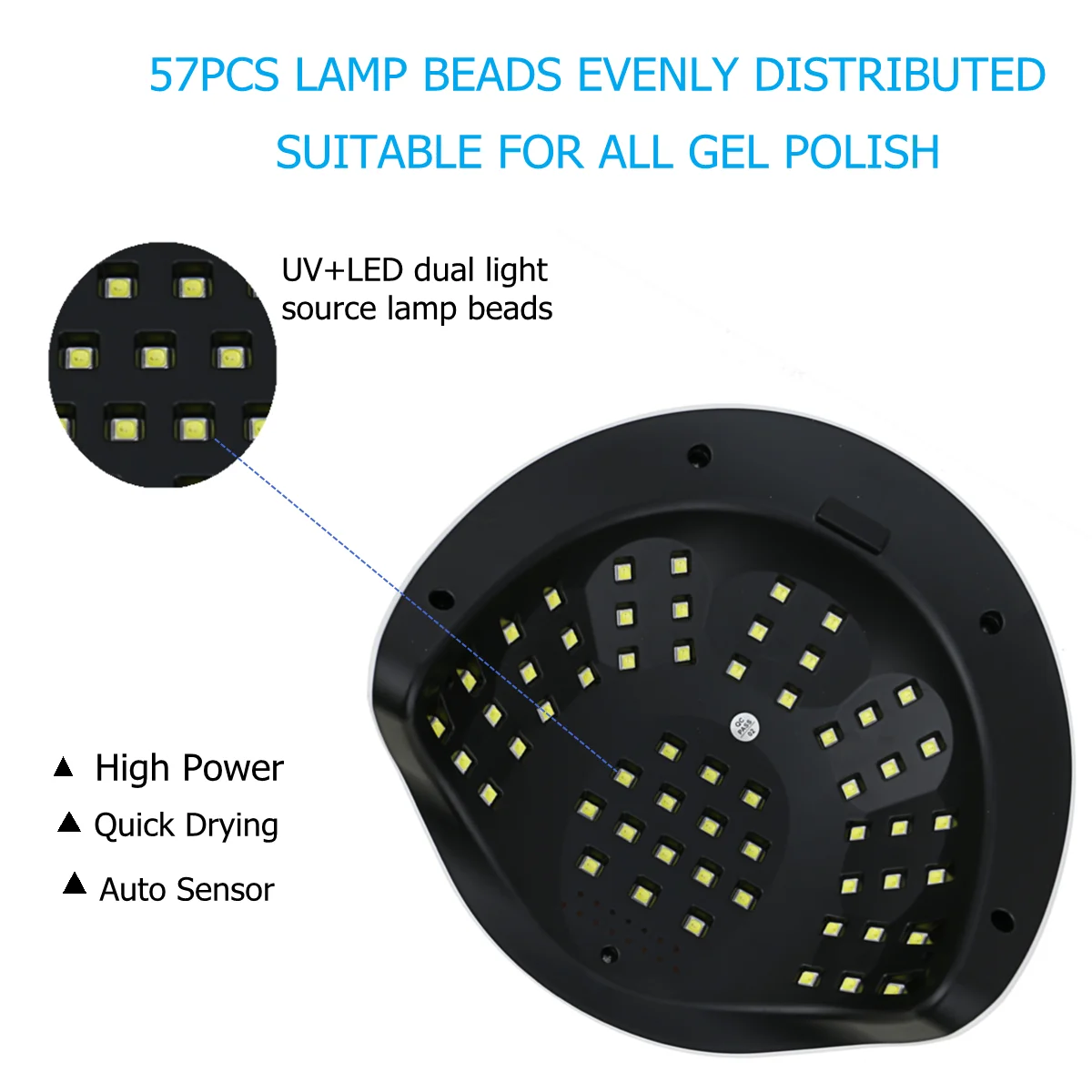 Sunx9 max-UV LEDネイルランプ,57 LEDネイルドライヤー