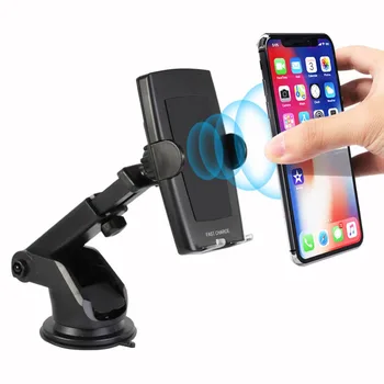 

Smart Phone Car Mount Auto-Clamp Automatic Wireless Charger 360 Air Vent Holder 10W Fast Wireless Car Charger
