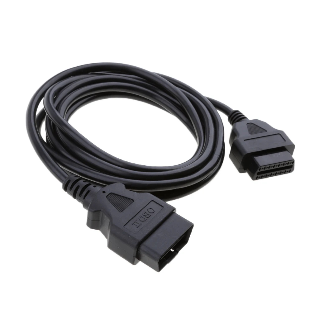 OBD2 16-Pin Male to Female Extension Cable Connector Plug Wire 3m 9.8ft