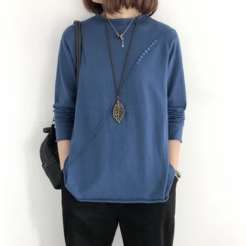 

NO NO Half-height Collar Knit Sweater Women's Early Autumn New Loose Joker Short Long Sleeve Coat Winter Thin Thin Base Sweater