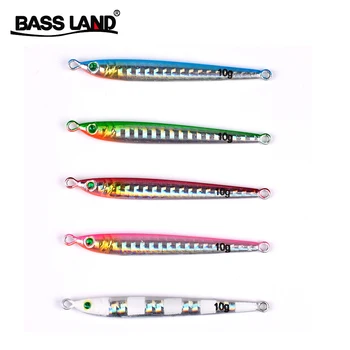 

Bassland metal spoon lure jigging laser jig fishing 10g isca artifiaicl bionic hard bait lead fish sea bass trout fishing gear