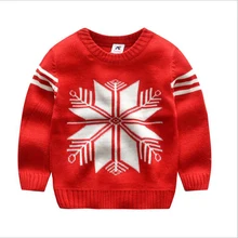Свитера для мальчиков; Толстый Рождественский свитер; детский пуловер в полоску; спортивные свитера для малышей; Новая осенне-зимняя вязаная одежда; Детский свитер