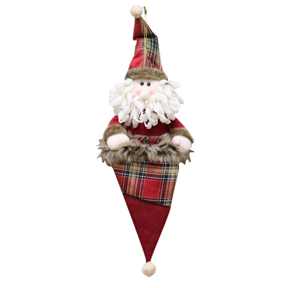

Christmas Hanging Candy Bag Gift Tree Pendant Santa Christmas Pendant Drawstring Gift Bag Christmas Day Decoration Child Hot O11