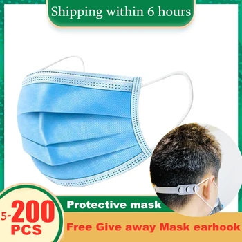 

100PCS disposable masks 3-layer filter masks mask filters safety breathable masks