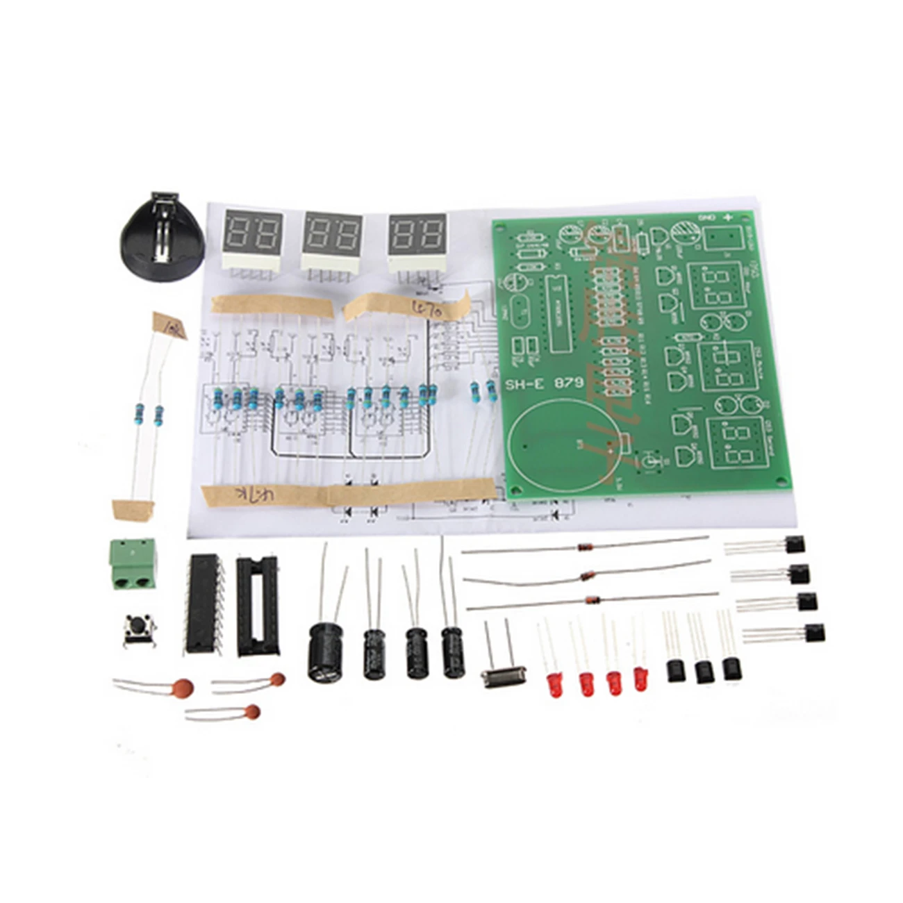 DIY Module Kit Digital Clock Module Kit DIY 6 Six Bit Big Screen Clock