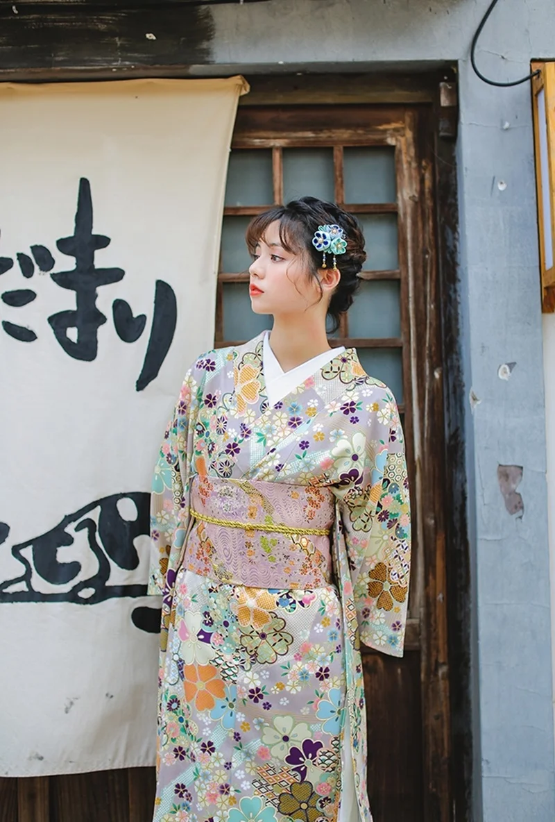 Традиционное японское кимоно, платье, кимоно для женщин,, Obi Haori Geisha, костюм, традиционный японский кимоно, косплей, FF2353