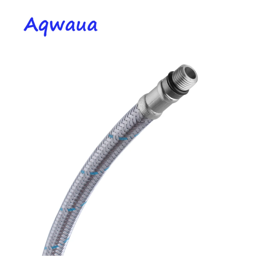 Aqwaua Faucet Hose 1 Pair Cold and Hot Water Mixer Water Supply Flexible Pipe Crane Hoses 40/50/60CM