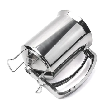 

1Pcs Portable Batter Dispenser Multi Purpose Pastry Tools Silver for Pancake Dough Cake Kitchen Accessories Stainless Steel