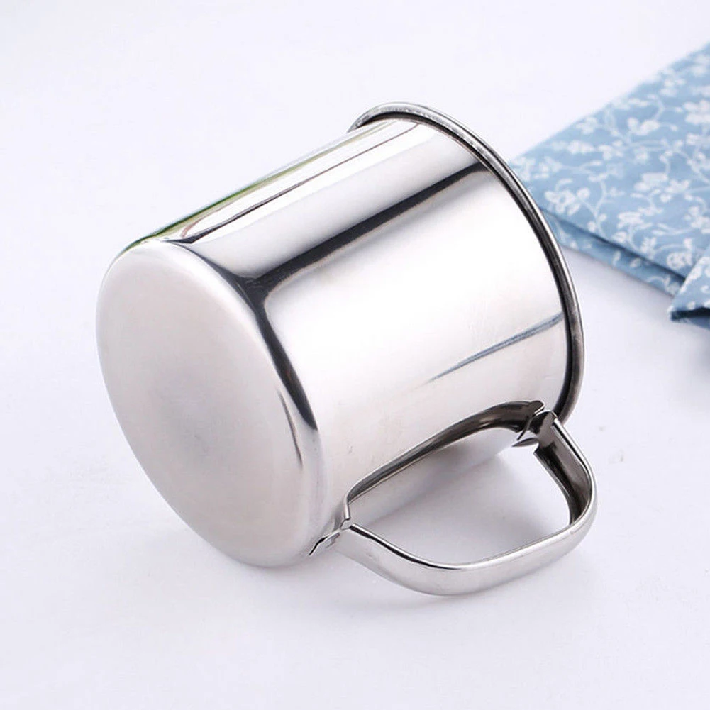 480ml Handle Stainless Steel Travel Camping Coffee Tea Mug