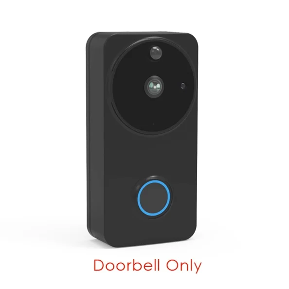 doorbellonly CTVMAN видеодомофон с Wi-Fi для безопасности, домофон для дома, IP видеодомофон с питанием от батареи, умный беспроводной дверной звонок, камера - Цвет: doorbellonly