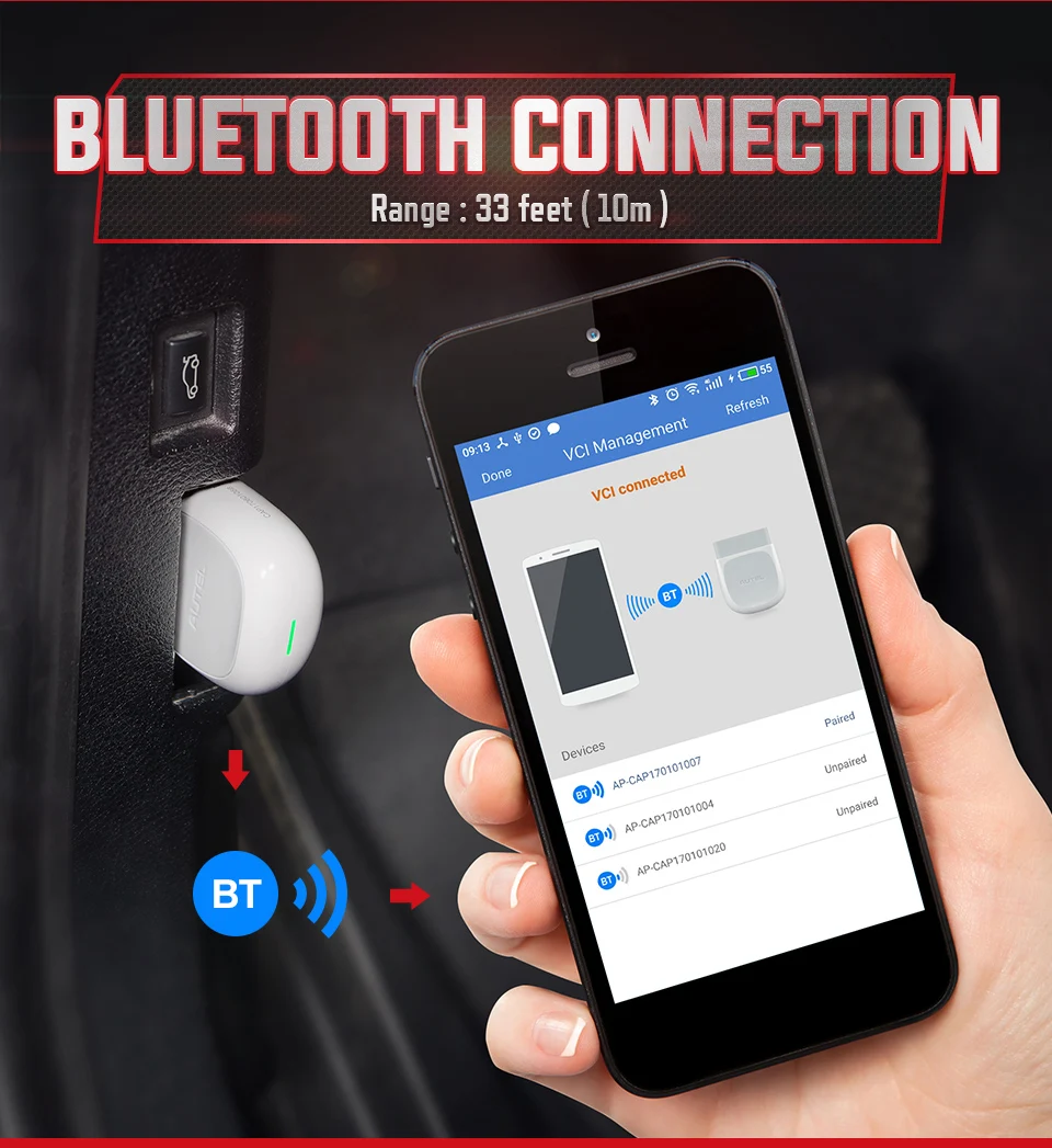 Autel AP200 OBD OBD2 Bluetooth сканер автомобильный диагностический инструмент OBDII полная