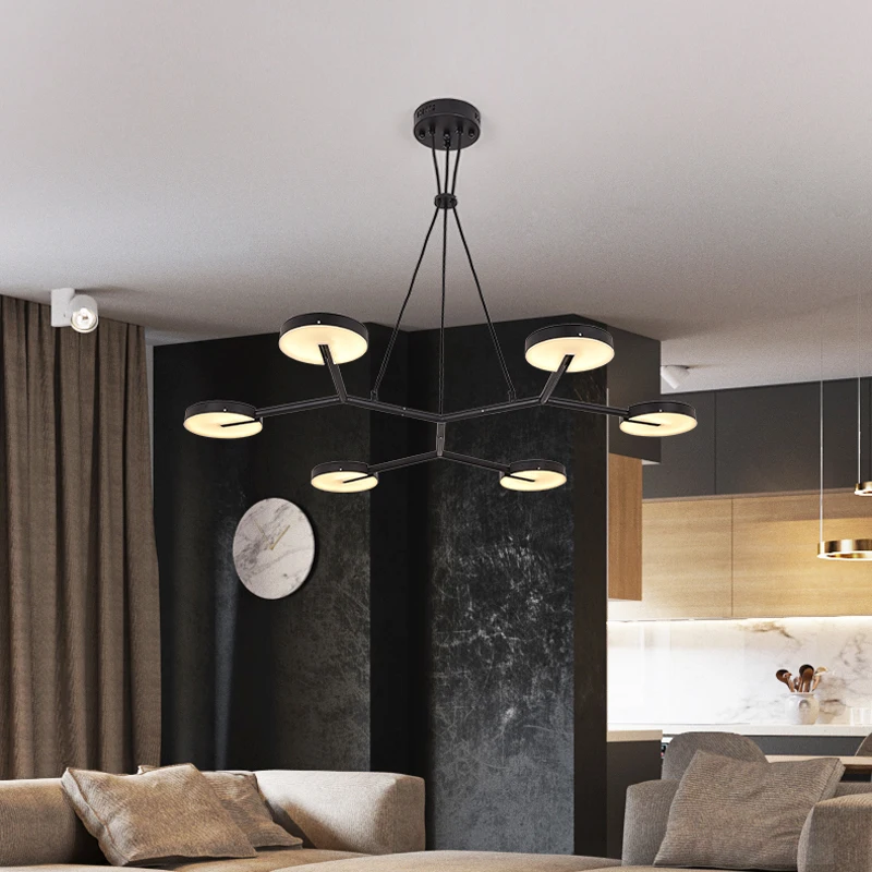 

Modern creative design LED chandelier lighting personalized hanging living room chandelier cafe bar studio restaurant chandelier
