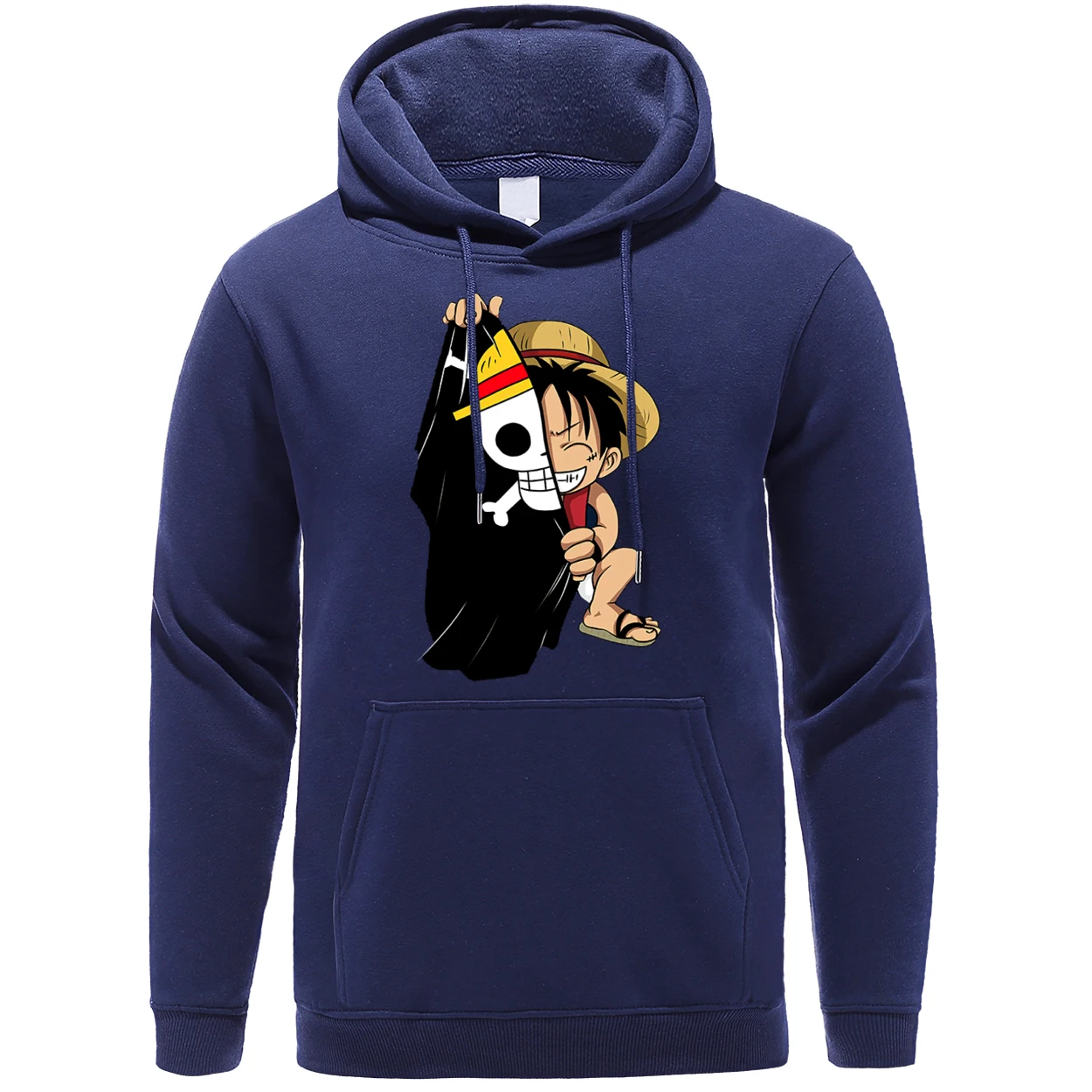

Luffy One Piece Hooded Mens Streetwear Japan Anime Casual Pullover Spring Winter 2020 Hip Hop Hoodies High Quality Fleece Hoody