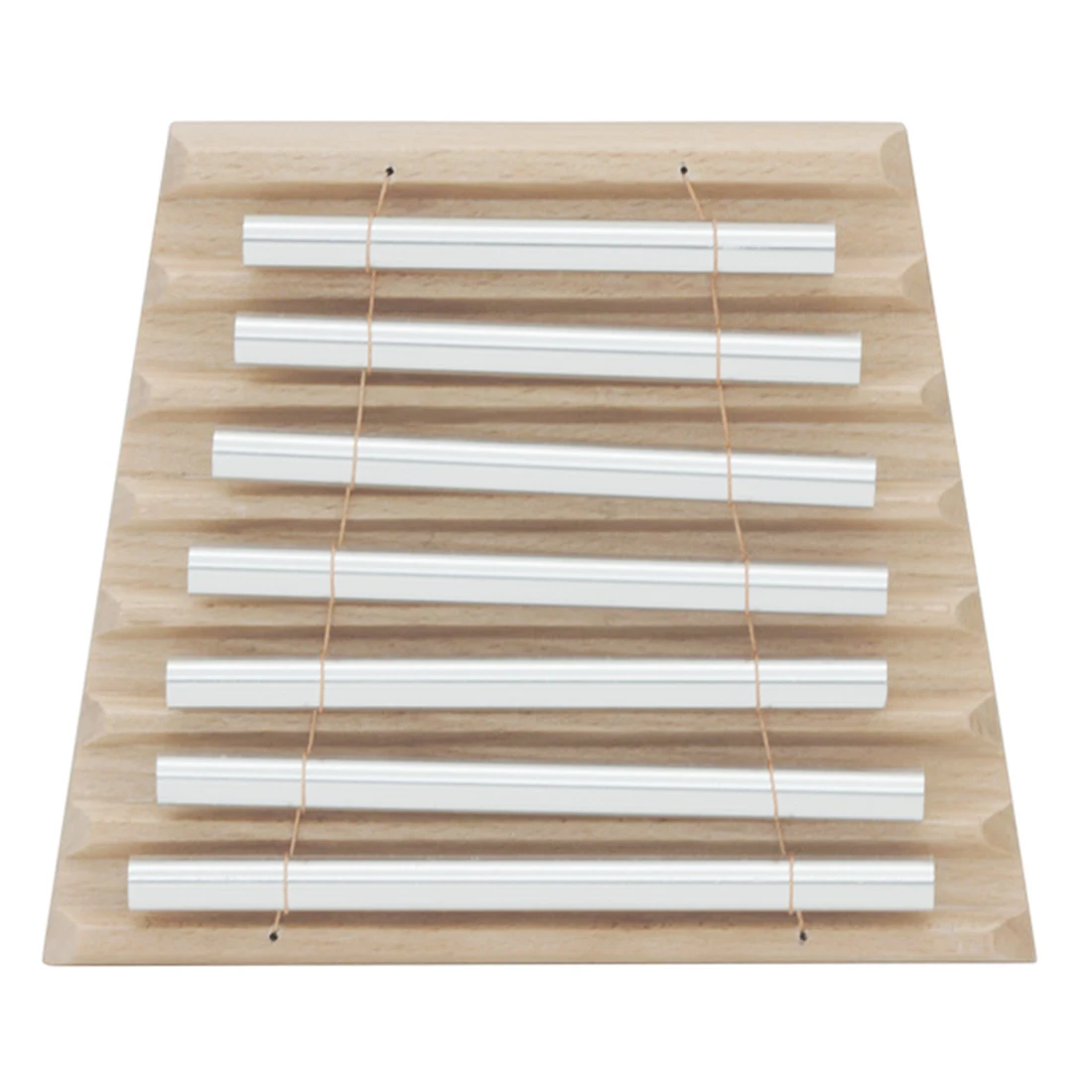 7-Tone Tabletop Chime Musical Percussion Instrument with Mallet- Burlywood
