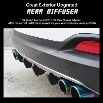 

Exterior Bumper Lip Spoiler Plastic Replacement Parts Accessories Auto