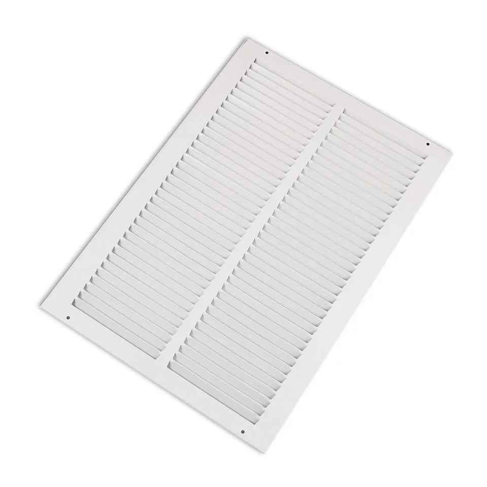 W1" x H18" стальные белые готовые обратные воздушные решетки потолочное вентиляционное отверстие потолочный кожух воздуховода воздушный регистр вентиляционные решетки