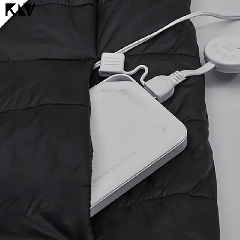 Унисекс Для женщин Для мужчин зимние уличные USB Отопление жилетка, без рукавов куртка Электрический Термальность теплый быстрый нагрев Костюмы