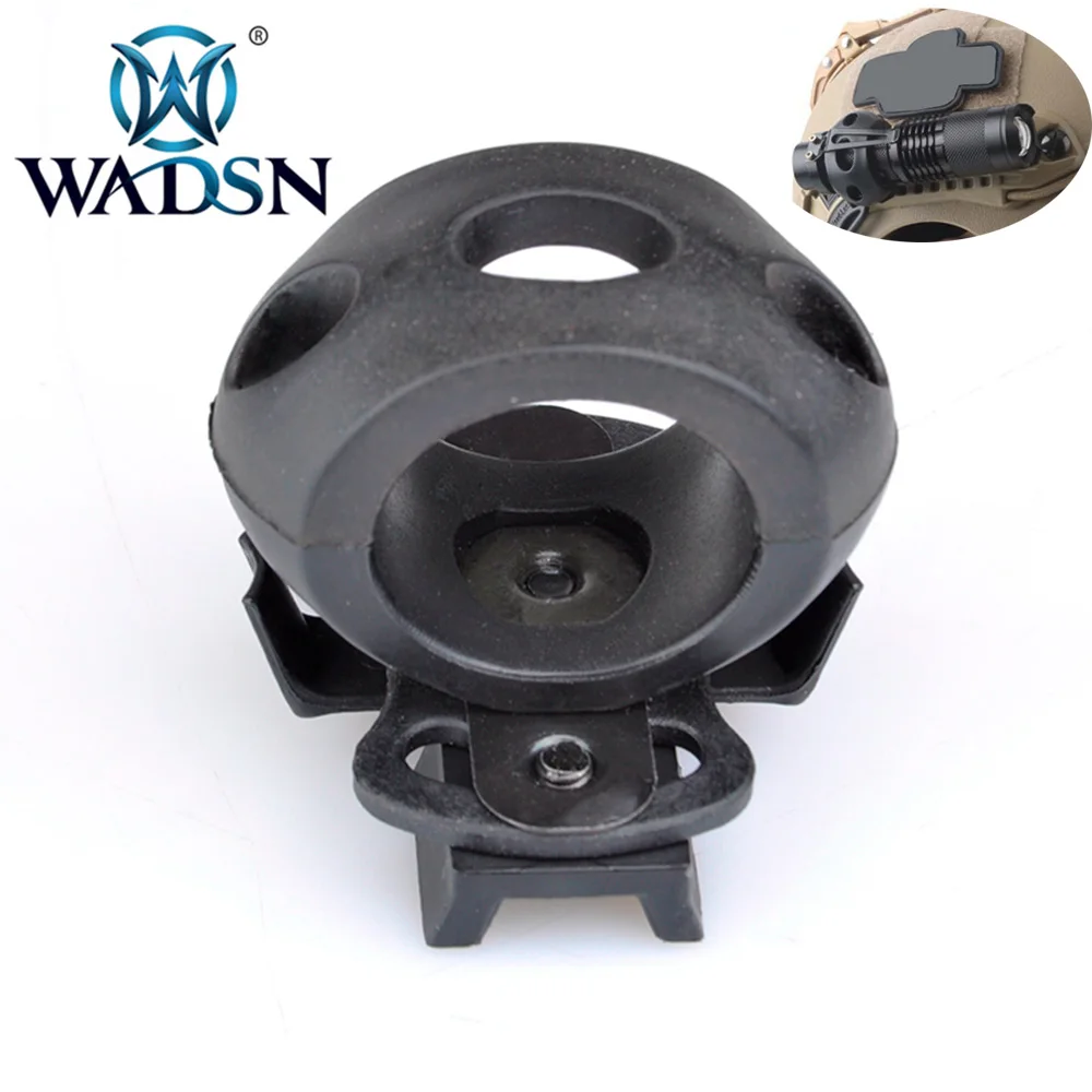 

Tactical Airsoft Helmet Accessories 1.2" Flashlight Single Clamp Holder Mount Bracket for FAST MICH IBH Helmet Side Rail NH03004