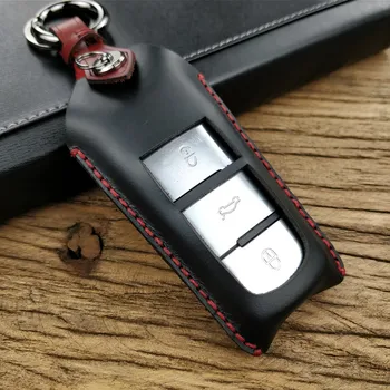 

High Quality Leather Car Key Cover Case For VW CC Passat B6 B7 Passat 3C CC Magotan R36 B5 B7L Car Remote Key Protection Shell