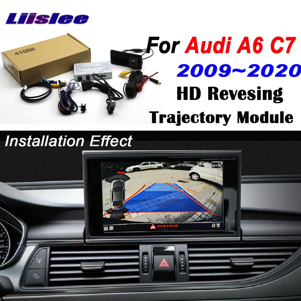 

Rear camera For Audi A6 C7 2009~2020 Adapter 8-inch Original Upgrading screen Display Backup Trunk Handle Camera Decoder