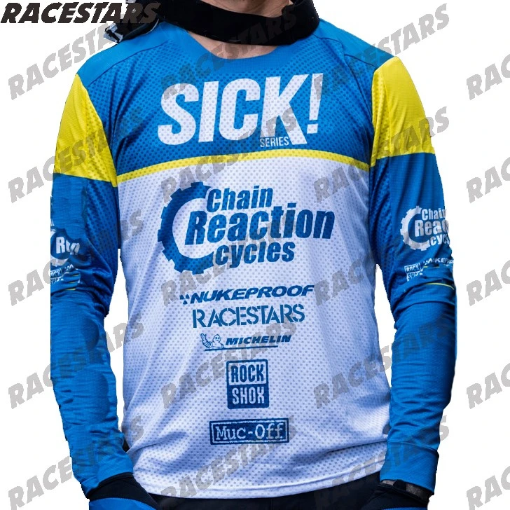 

Motorcycle Long Sleeve BMX Racing Mountain Bike Team Downhill Jersey MTB Offroad DH Bicycle shirt Cross country Mountain Jersey