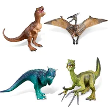 4 вида классические фигурки животных Птерозавр, коллекционные игрушки, фигурки динозавров, пластиковая модель, Детские когнитивные игрушки