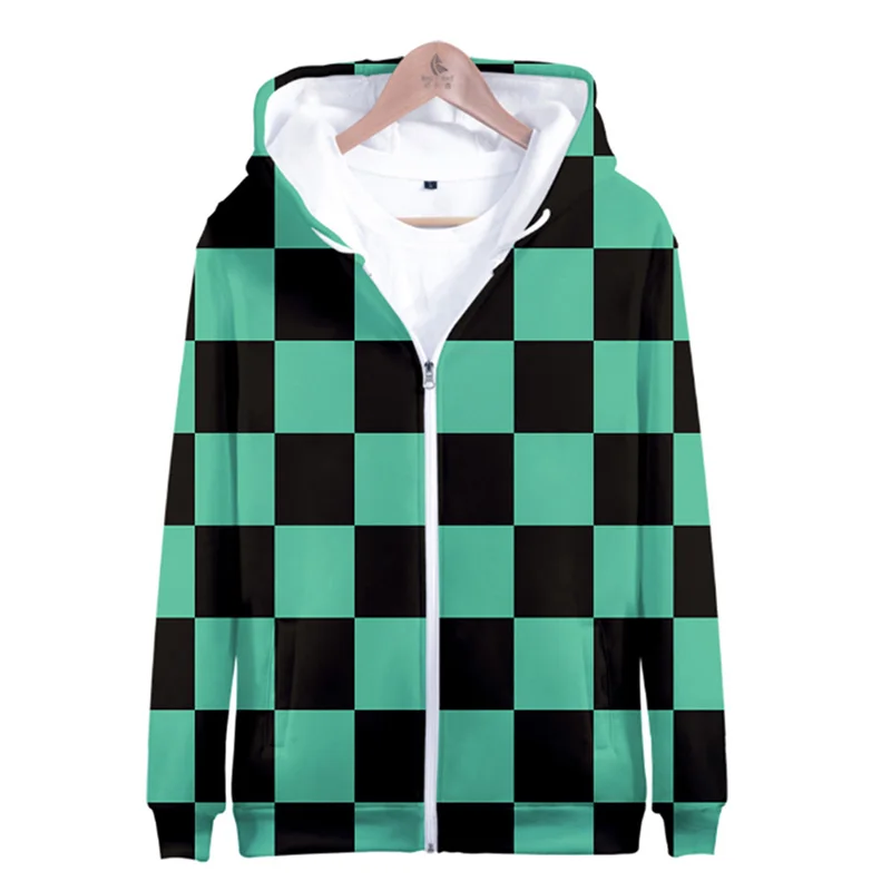 Hoodie Аниме Комикс Demon Slayer Kimetsu no Yaiba Косплей Топ рубашка Kamado Tanjirou Kamado Nezuko Agatsuma Zenitsu толстовки - Цвет: Hoodie