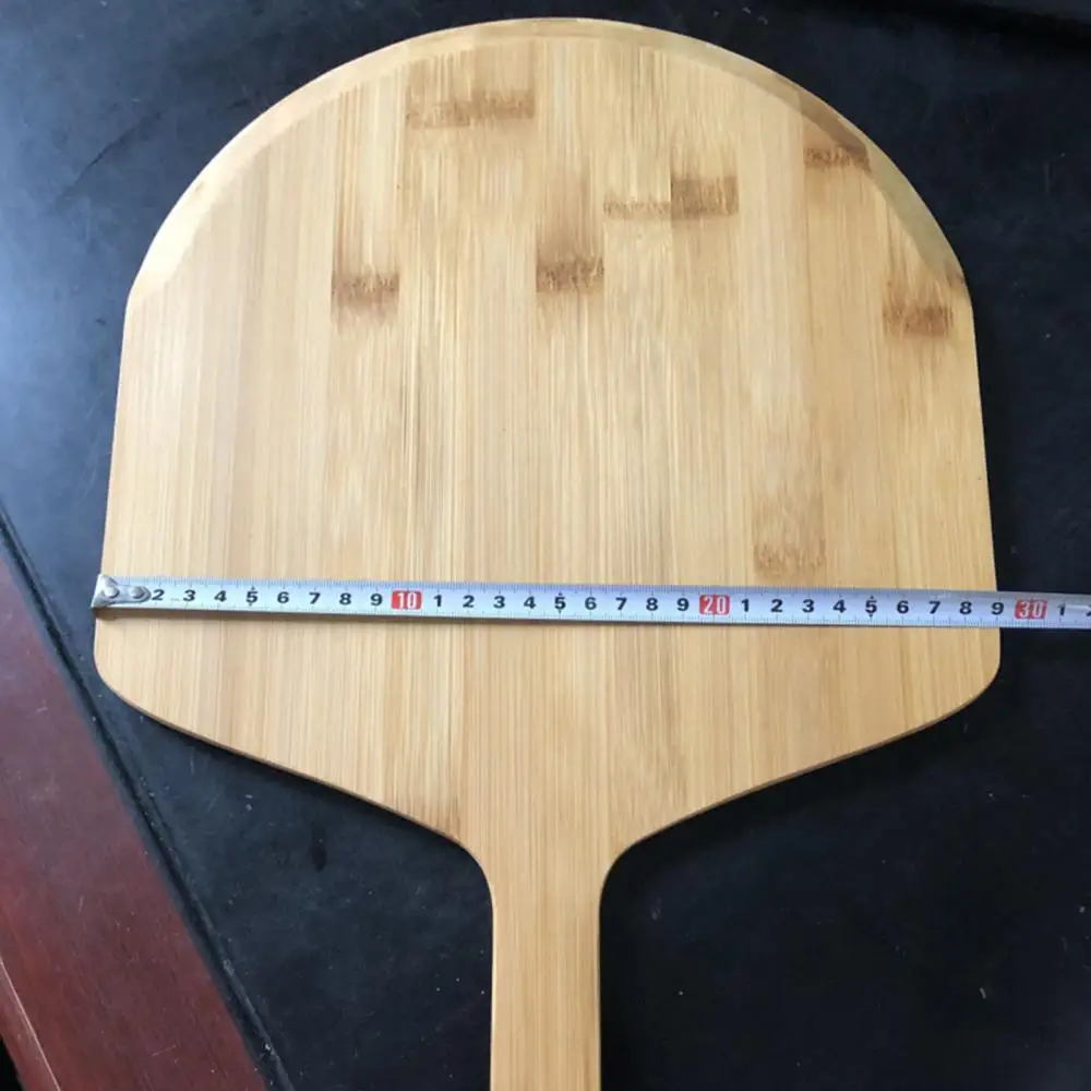 Hot Sale Bamboo Pizza Peel Wood Serving Pan Cheese and Charcuterie Boards Pizza Board Paddle Cutting Board with Handle