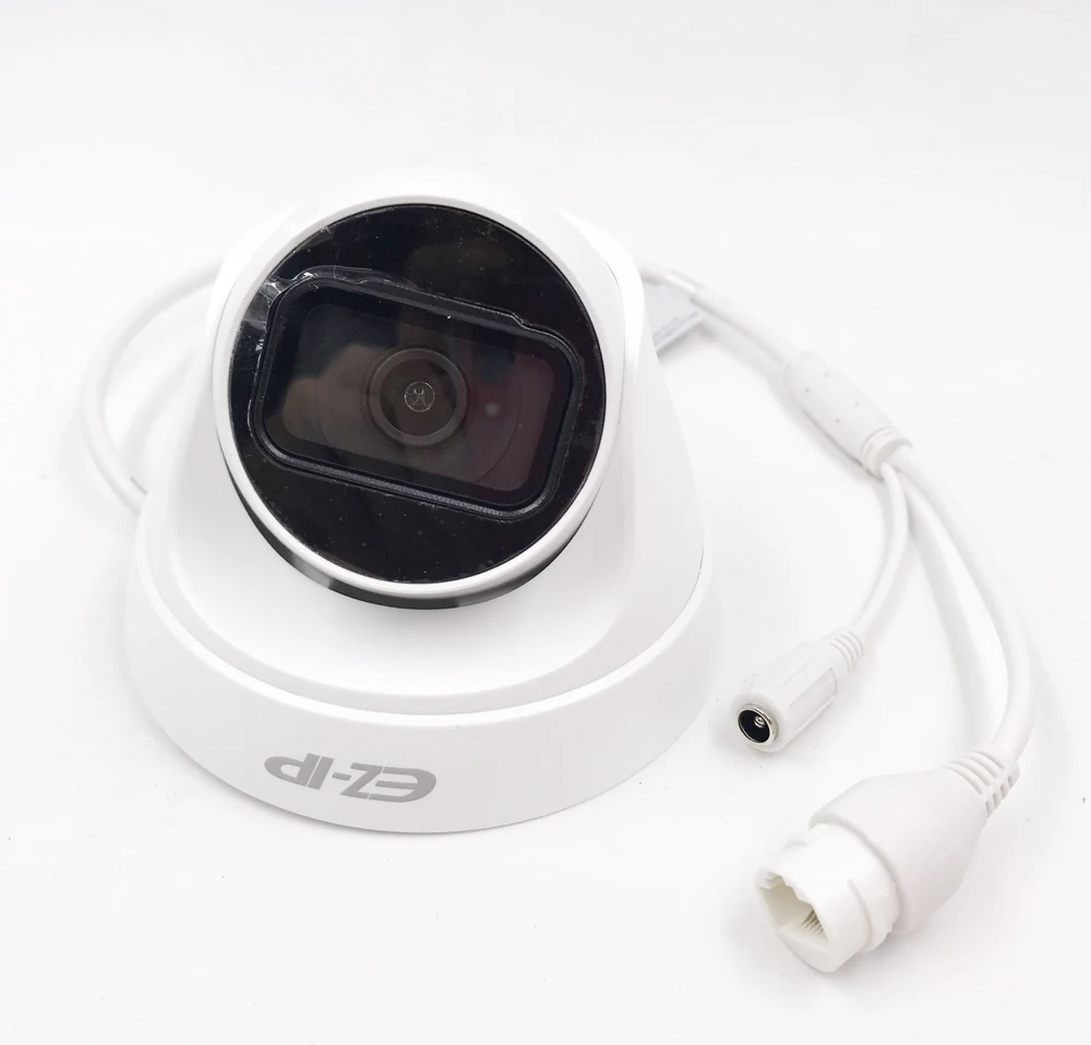 Оригинальная сетевая камера Dahua 2MP 1080P IR Turret EZ-IP камера 2,8 мм с фиксированным объективом 3,6 мм опционально Водонепроницаемая H.265 Poe IPC-T1B20-L