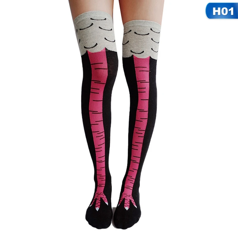 Носки с рисунком куриных лап