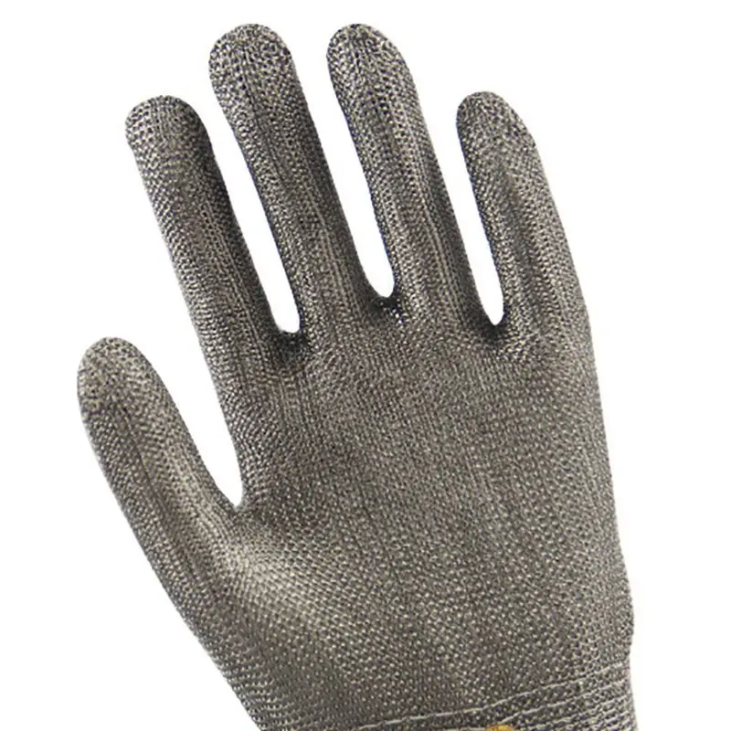 Wear and Durable Grade 5 Stainless Steel Wire Cut-Proof Gloves Metal Slaughter Repair Woodworking Glass Anti-Knife Protective Gl