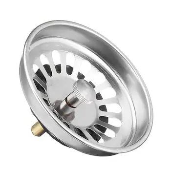 

1pcs Stainless Steel Kitchen Waste Sink Strainer Plug Drain Filter Basket Drainer Kitchen Sink Bathroom Hair Catcher Fixture