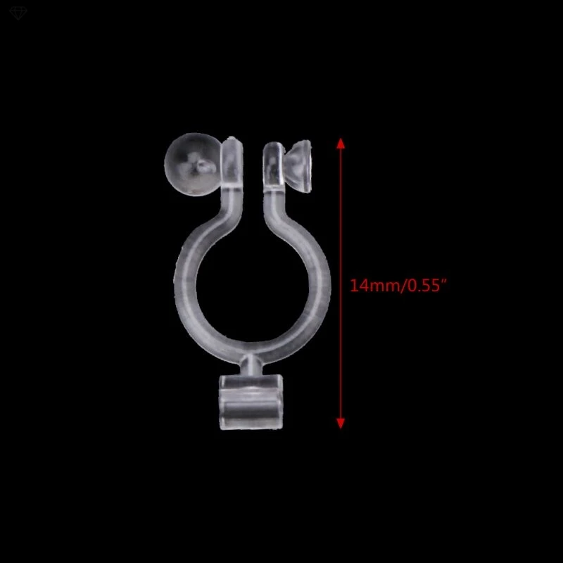 20Pcs Invisible Clip-on Earring Converters for Non Pierced Ears Jewelry Findings ear clip earrings clip earrings ear clip