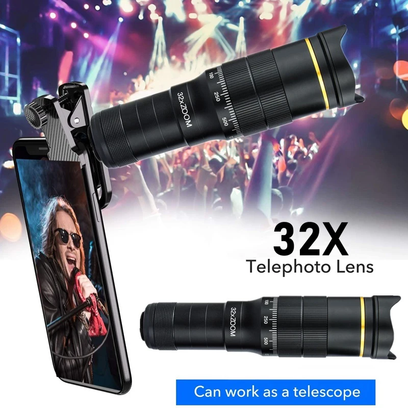 32X Telephoto for Cellphone Mobile Phone Camera Lens Zoom