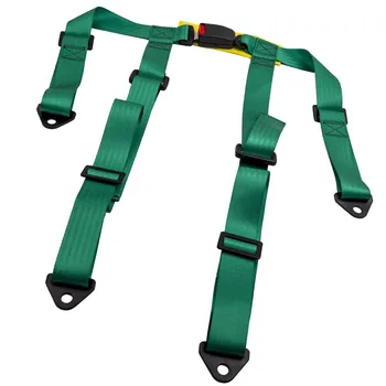 

Universal 4 Point 2" Strap Safety Harness Racing Seat Belt Mounting Blue Black Yellow Red Green
