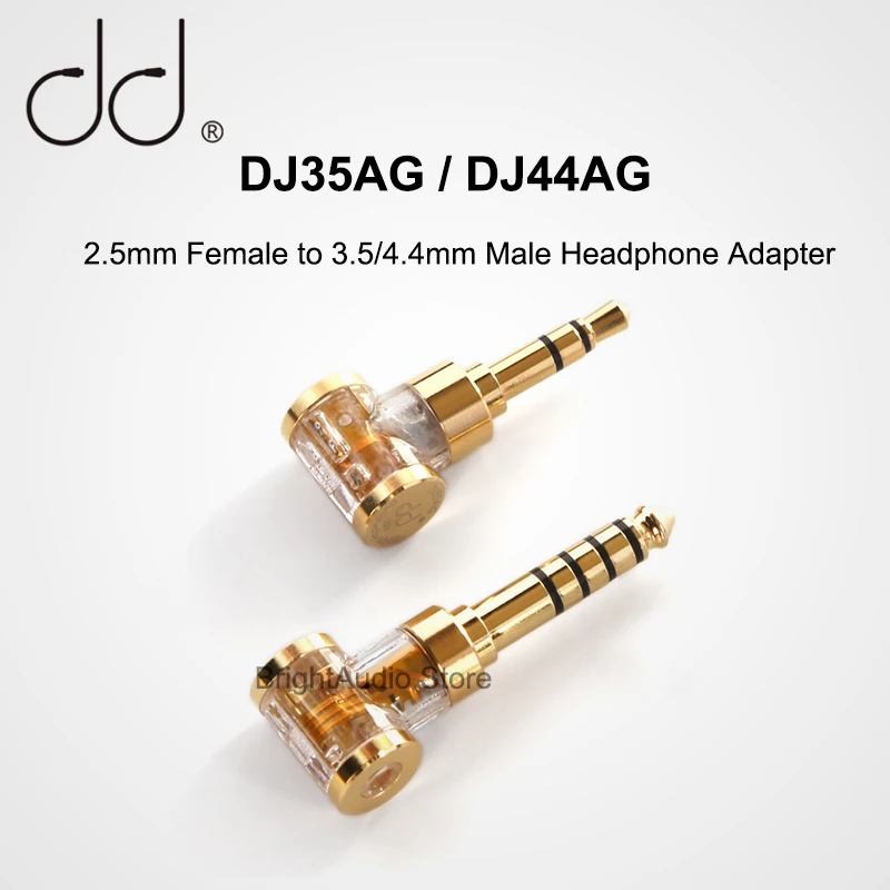 DD ddHiFi DJ44AG DJ35AG 2.5mm Female to 3.5mm 4.4mm Male Headphone Jack Adapter Audio Converter hidizs Audio Cable USB Adapter Converter