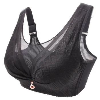 

Lace mug Romantic bra Thin big yards Full cup anti-slip Big boobs show off small bras Thin underwear for women