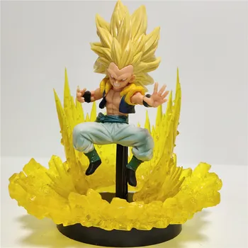 

Gotenks Dragon Ball Z Anime Figure Super Saiyan Goku Torankusu Action DIY Effect Figurals Model PVC Doll Gotenks Collector Toys