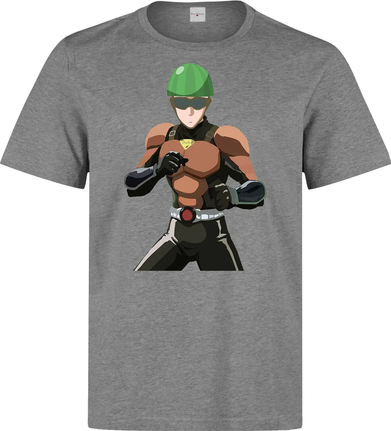 One Punch Man Mumen Rider Аниме Манга Мужская (женская в наличии) серая футболка Топ | одежда