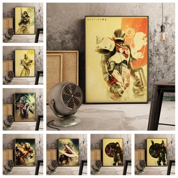 

"Destiny 2" retro style poster wall stickers game poster decoration hight quality canvas painting hight quality home Decor