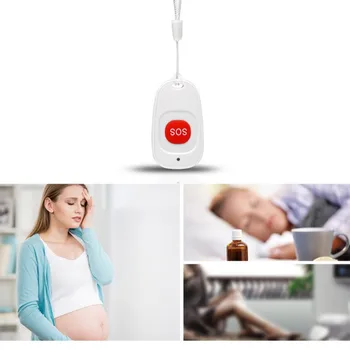 

Wireless Waterproof Emergency Alarm Button Fall Detect SOS Button for Old People Children Sending Help Signal