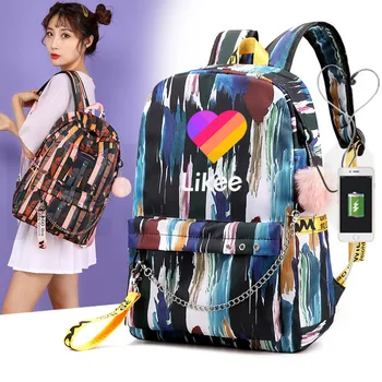 

Likee App Outdoor Sports Backpack Women Russia Likee App School Bag Softback Zipper Back Pack Laptop Camouflage Army Mochila