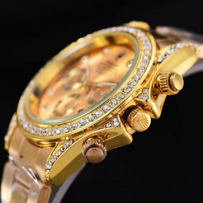 

rolex- Luxury Brand quartz women Watches Quartz Watch Stainless Steel Strap wristwatch classic business dress men watch 5038