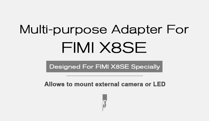 FIMI X8 SE многоцелевой адаптер для экшн-камеры/светодиодный/Insta360 Один x фиксированный кронштейн адаптер для FIMI X8 SE аксессуары для дрона