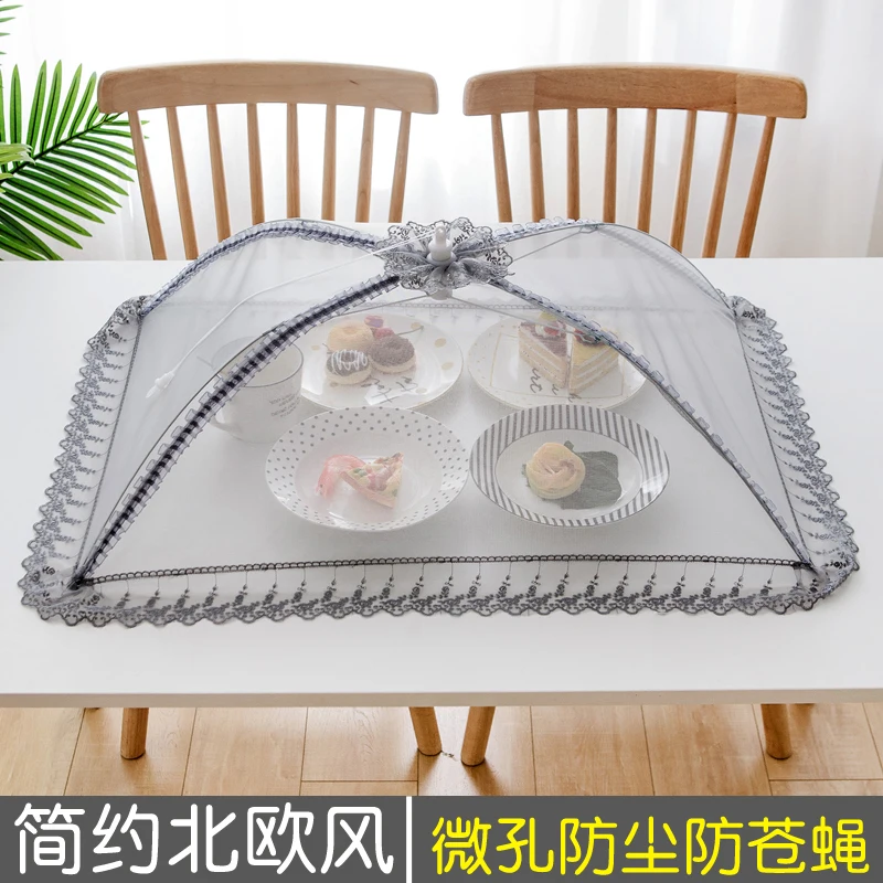 Breathable Food Cover Voile Folding Table Anti-Mosquitoes & Flies Portable Family Home Showing Stand round | Дом и сад