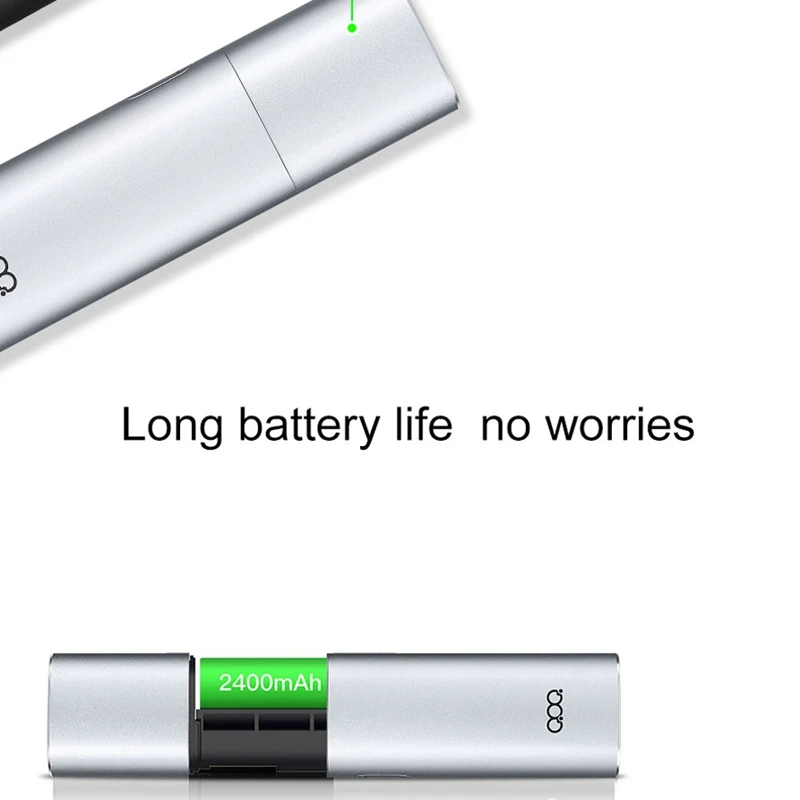  QOQ Honor 2400MAh Heat Not Burn Vaporizer with Mouthpiece Vape Kit Battery for Heating Tobacco Cart