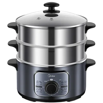 

Electric Steamer Multi-function Household Small Three-layer Automatic Official Steamed Vegetables Steam Artifact Steamer
