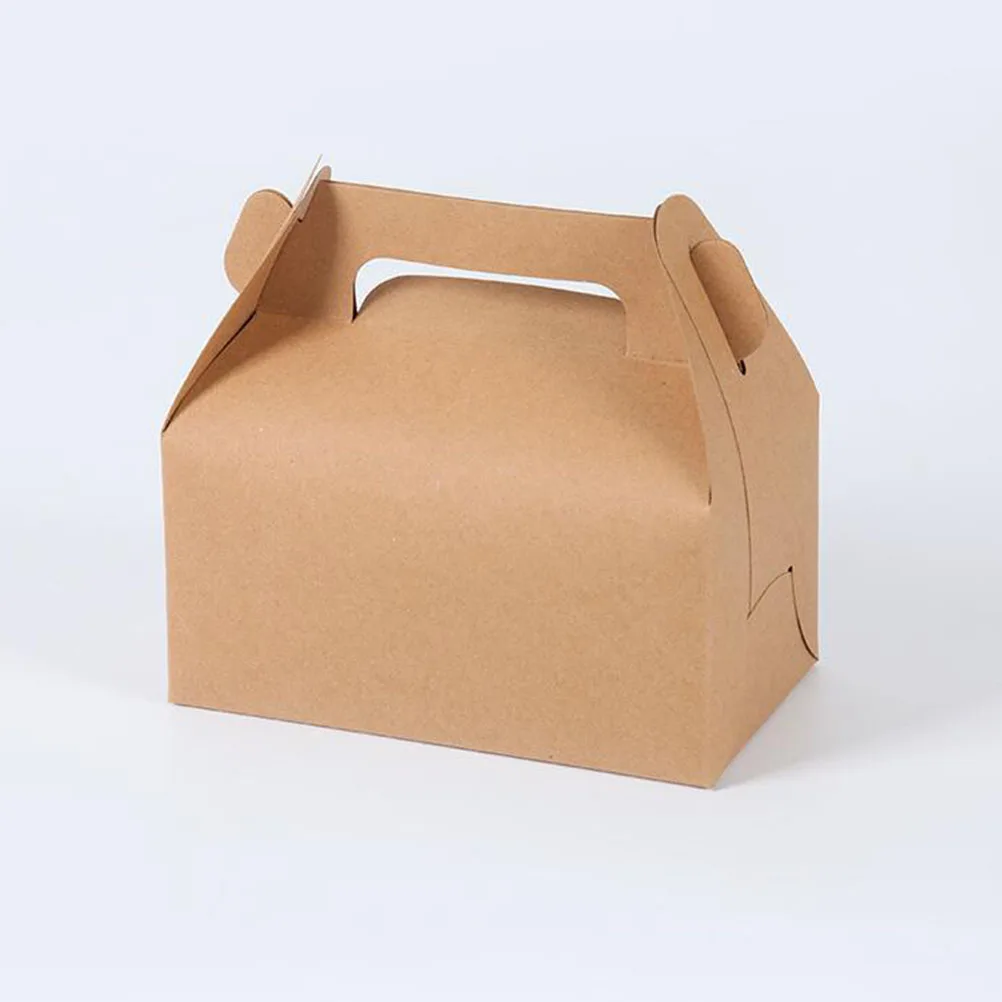 12 шт крафт бумага посылка коробка контейнеры портативные конфеты печенье торт