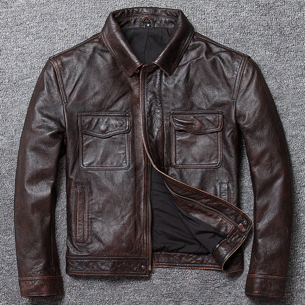 Plus 4Xl Bomber Cappotti Per Uomo Giacca In Vera Pelle Da Uomo In Pelle Scamosciata Avirex Giacca E Cappotto Cappotti In Pelle Bovina Da Uomo Inverno 